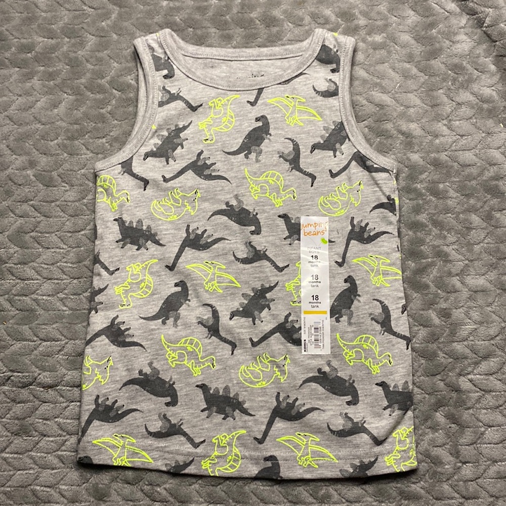 NWT‎ Jumping Beans | Boys Dinosaur Tank Top | Size 18mo